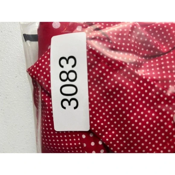 Staple Pigeon Red White Polka‎ Dot Patchwork Button Down Shirt Men's Medium - Picture 8 of 9